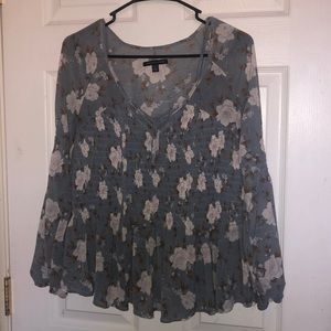 american eagle floral dress shirt